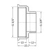 Фитинг резьбовой латунный переходник ВН-НАР 3/4" Thermo Alliance SD4092020 Фитинг резьбовой латунный переходник ВН-НАР 3/4" Thermo Alliance SD4092020