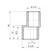 Фітинг різьбовий ексцентрик латунний НАР 1/2"x3/4" Thermo Alliance SD4301520 Фітинг різьбовий ексцентрик латунний НАР 1/2"x3/4" Thermo Alliance SD4301520