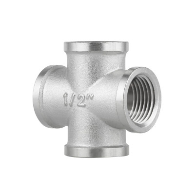 Фитинг резьбовой латунный крестовина ВН 1/2" Thermo Alliance SF35415