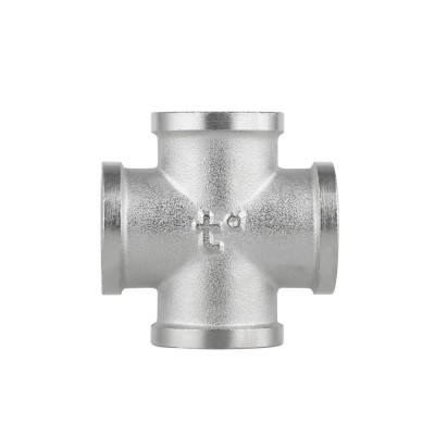 Фитинг резьбовой латунный крестовина ВН 1/2" Thermo Alliance SF35415