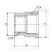 Фитинг резьбовой латунный муфта редукционная ВН 1/2"x3/8" Thermo Alliance SF357159 Фитинг резьбовой латунный муфта редукционная ВН 1/2"x3/8" Thermo Alliance SF357159