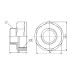 Фітинг різьбовий латунний перехідник ВН-НАР 1 1/2"x1" Thermo Alliance SF3604025