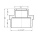 Фитинг резьбовой латунный ниппель НАР 1 1/2"x1" Thermo Alliance SD4084025
