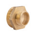 Фитинг резьбовой латунный ниппель НАР 1 1/2"x1" Thermo Alliance SD4084025