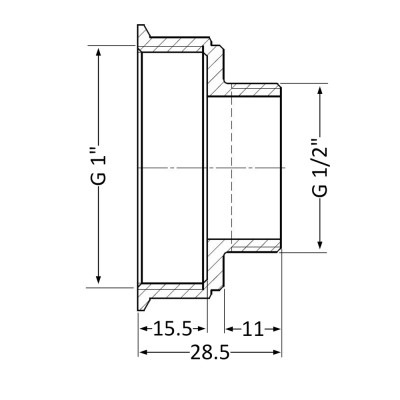 Фитинг резьбовой латунный переходник ВН-НАР 1"x1/2" Thermo Alliance SD4092515 Фитинг резьбовой латунный переходник ВН-НАР 1"x1/2" Thermo Alliance SD4092515