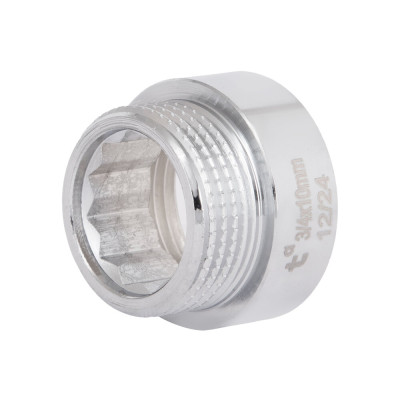 Фитинг резьбовой латунный удлинитель ВН-НАР 3/4"x10 мм Thermo Alliance SD1302010