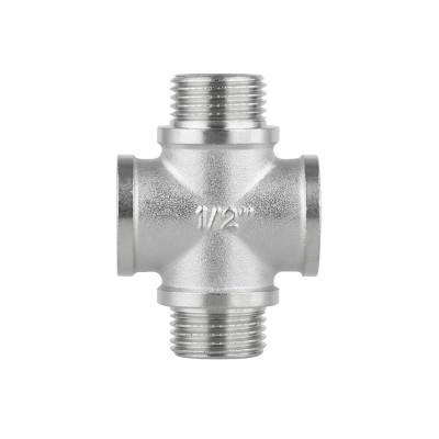 Фитинг резьбовой латунный крестовина ВН-НАР 1/2" Thermo Alliance SF35515