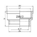 Фитинг резьбовой латунный муфта редукционная ВН 2"x1 1/2" Thermo Alliance SF3575040 Фитинг резьбовой латунный муфта редукционная ВН 2"x1 1/2" Thermo Alliance SF3575040