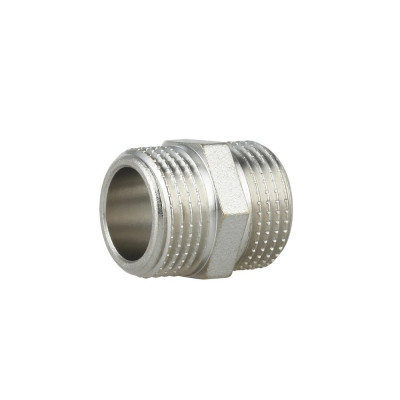 Фитинг резьбовой латунный ниппель НАР 3/8" Thermo Alliance SF3589