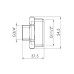 Фитинг резьбовой латунный ниппель редукционный НАР 1 1/2"x3/4" Thermo Alliance SF3594020