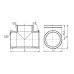 Фитинг резьбовой латунный тройник ВН 1 1/2" Thermo Alliance SF36140