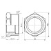 Фітинг різьбовий латунний футорка ВН-НАР 1 1/4"x1" Thermo Alliance SF3743225 Фітинг різьбовий латунний футорка ВН-НАР 1 1/4"x1" Thermo Alliance SF3743225