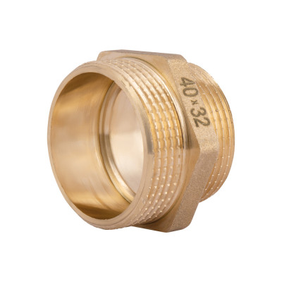 Фитинг резьбовой латунный ниппель НАР 1 1/2"x1 1/4" Thermo Alliance SD4084032