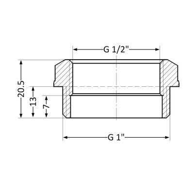 Фитинг резьбовой латунный футорка ВН-НАР 1"x1/2" Thermo Alliance SD4232515 Фитинг резьбовой латунный футорка ВН-НАР 1"x1/2" Thermo Alliance SD4232515
