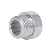 Фитинг резьбовой латунный удлинитель ВН-НАР 1/2"x10 мм Thermo Alliance TAF1301510
