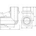 Фітинг різьбовий латунний косинець НАР 1/2" Thermo Alliance SF37315