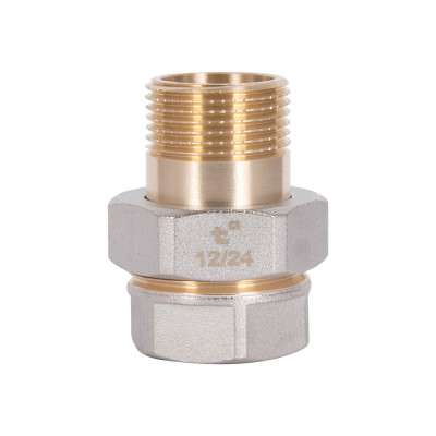 Фітинг різьбовий латунний згін "американка" ВН-НАР 3/4" Thermo Alliance SD190W20