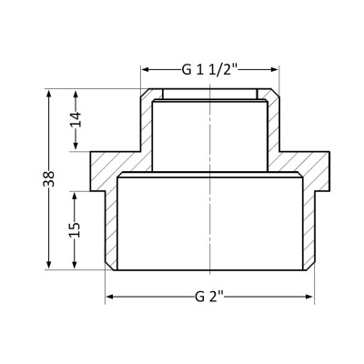 Фитинг резьбовой латунный ниппель НАР 2"x1 1/2" Thermo Alliance SD4085040 Фитинг резьбовой латунный ниппель НАР 2"x1 1/2" Thermo Alliance SD4085040