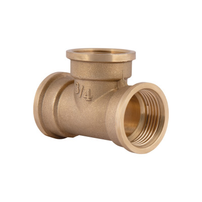 Фитинг резьбовой латунный тройник ВН 3/4" Thermo Alliance SD41120 Фитинг резьбовой латунный тройник ВН 3/4" Thermo Alliance SD41120