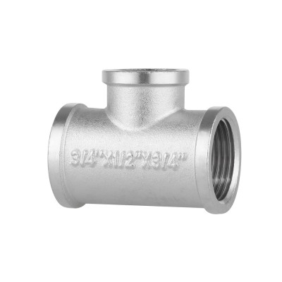 Фітинг різьбовий латунний трійник редукційний ВН 3/4"x1/2"x3/4" Thermo Alliance SF362201520