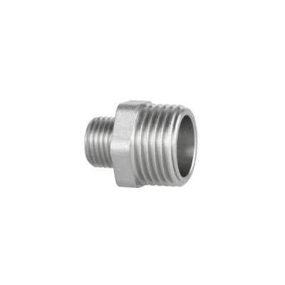 Фітинг різьбовий латунний ніпель редукційний НАР 1/2"x3/8" Thermo Alliance SF359159