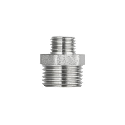 Фітинг різьбовий латунний ніпель редукційний НАР 1/2"x3/8" Thermo Alliance SF359159