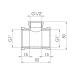Фітинг різьбовий латунний трійник редукційний ВН 1"x1/2"x1" Thermo Alliance SF362251525 Фітинг різьбовий латунний трійник редукційний ВН 1"x1/2"x1" Thermo Alliance SF362251525