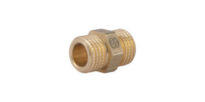 Фитинг резьбовой латунный ниппель НАР 1/4" Thermo Alliance SD40766 Фитинг резьбовой латунный ниппель НАР 1/4" Thermo Alliance SD40766