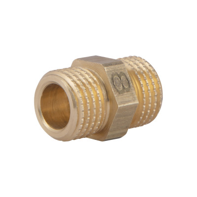 Фитинг резьбовой латунный ниппель НАР 1/4" Thermo Alliance SD40766