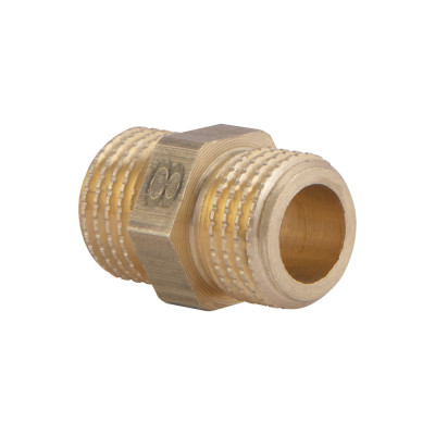 Фитинг резьбовой латунный ниппель НАР 1/4" Thermo Alliance SD40766 Фитинг резьбовой латунный ниппель НАР 1/4" Thermo Alliance SD40766