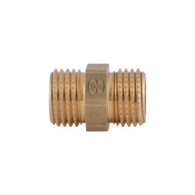 Фитинг резьбовой латунный ниппель НАР 1/4" Thermo Alliance SD40766 Фитинг резьбовой латунный ниппель НАР 1/4" Thermo Alliance SD40766