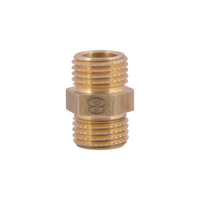 Фитинг резьбовой латунный ниппель НАР 1/4" Thermo Alliance SD40766 Фитинг резьбовой латунный ниппель НАР 1/4" Thermo Alliance SD40766