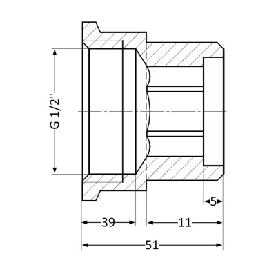 Фітинг різьбовий подовжувач латунний ВН-НАР 1/2"x40 мм Thermo Alliance SD4221540 Фітинг різьбовий подовжувач латунний ВН-НАР 1/2"x40 мм Thermo Alliance SD4221540
