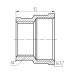Фитинг резьбовой латунный муфта редукционная ВН 1 1/4"x1" Thermo Alliance SF3573225 Фитинг резьбовой латунный муфта редукционная ВН 1 1/4"x1" Thermo Alliance SF3573225