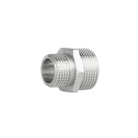 Фітинг різьбовий латунний ніпель редукційний НАР 1/2"x3/4" Thermo Alliance SF3592015 Фітинг різьбовий латунний ніпель редукційний НАР 1/2"x3/4" Thermo Alliance SF3592015