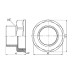 Фитинг резьбовой латунный переходник ВН-НАР 2"x1 1/2" Thermo Alliance SF3605040 Фитинг резьбовой латунный переходник ВН-НАР 2"x1 1/2" Thermo Alliance SF3605040