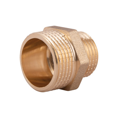 Фитинг резьбовой латунный ниппель НАР 1/2"x3/4" Thermo Alliance SD4081520