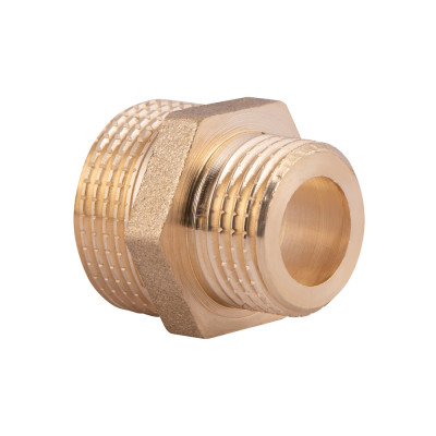 Фитинг резьбовой латунный ниппель НАР 1/2"x3/4" Thermo Alliance SD4081520