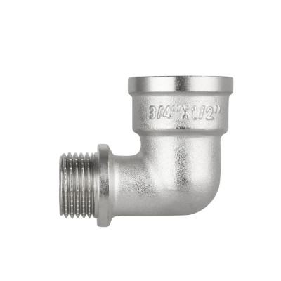 Фитинг резьбовой латунный угольник редукционный ВН-НАР 3/4"x1/2" Thermo Alliance SF3702015 Фитинг резьбовой латунный угольник редукционный ВН-НАР 3/4"x1/2" Thermo Alliance SF3702015