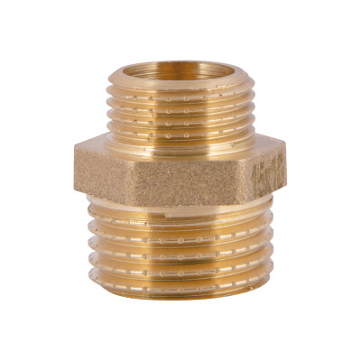 Фітинг різьбовий латунний ніпель НАР 1/2"x3/8" Thermo Alliance SD408159