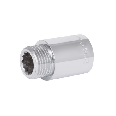 Фитинг резьбовой латунный удлинитель ВН-НАР 1/2"x30 мм Thermo Alliance TAF1301530