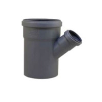 Трійник перехідний для внутрішньої каналізації Ø110x75 мм 45° Valrom 15103711045 Трійник перехідний для внутрішньої каналізації Ø110x75 мм 45° Valrom 15103711045