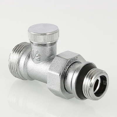 Клапан радіаторний Valtec настроювальний прямий (з дод. ущільненням) 1/2", євроконус VT.020.NER.04 Клапан радіаторний Valtec настроювальний прямий (з дод. ущільненням) 1/2", євроконус VT.020.NER.04