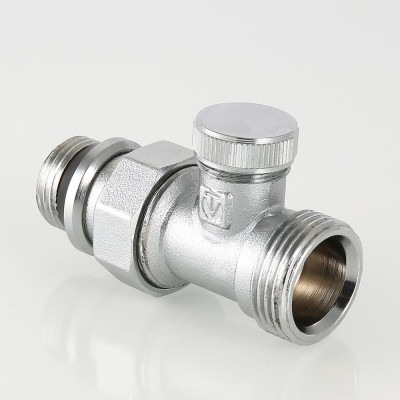 Клапан радіаторний Valtec настроювальний прямий (з дод. ущільненням) 1/2", євроконус VT.020.NER.04 Клапан радіаторний Valtec настроювальний прямий (з дод. ущільненням) 1/2", євроконус VT.020.NER.04