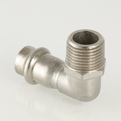 Прес-фітинг Valtec з нержавіючої сталі-кутник НАР 15х1/2" VTi.953.I.001504