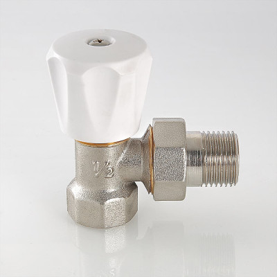 Клапан радиаторный Valtec ручной угловой облегченный ВН-НАР 1/2" VT.007.LN.04 Клапан радиаторный Valtec ручной угловой облегченный ВН-НАР 1/2" VT.007.LN.04