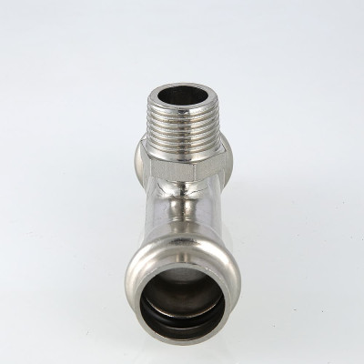 Прес-фітинг Valtec з нержавіючої сталі-трійник НАР 15х1/2" VTi.933.I.150415 Прес-фітинг Valtec з нержавіючої сталі-трійник НАР 15х1/2" VTi.933.I.150415