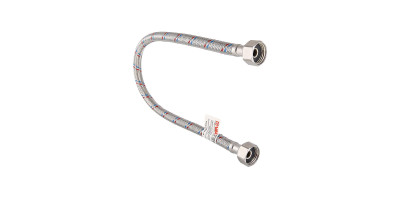 Підводка гнучка Valtec для води 60см ВН 1/2" гайка-гайка VTf.001.I.0404050