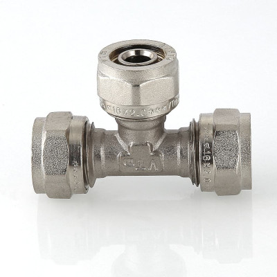 Фітинг обжимний Valtec трійник 26x16x26мм VTm.331.N.261626 Фітинг обжимний Valtec трійник 26x16x26мм VTm.331.N.261626