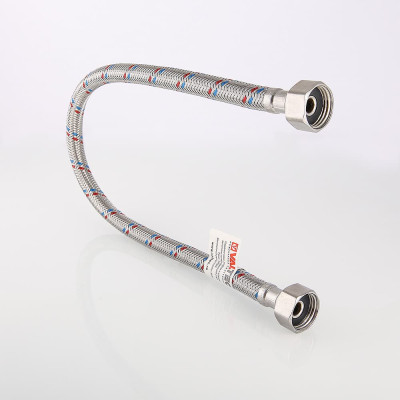 Підводка гнучка Valtec для води 80см ВН 1/2" гайка-гайка VTf.001.I.0404080